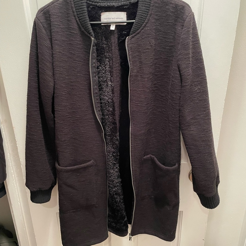 Chic Black Teddy Jacket by cupcakes & cashmere